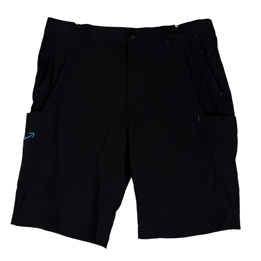 Amazon Shorts Mens 35 Black Cargo Nylon Stretch 9 Inseam Lightweight Workwear